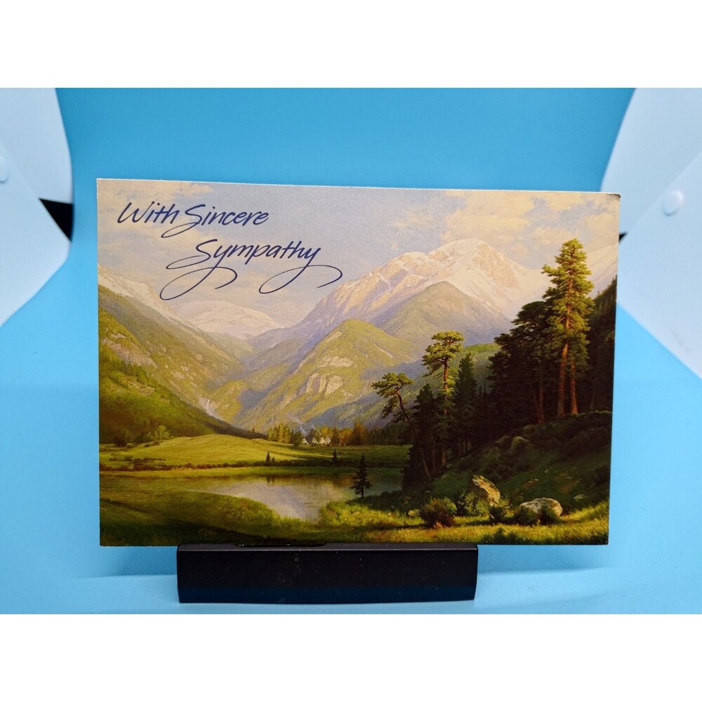 Leanin Tree Vtg ( Morning In the Rocky)  Thinking of You Card